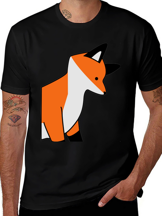 Fox Graphic Tee - Casual Black T-Shirt