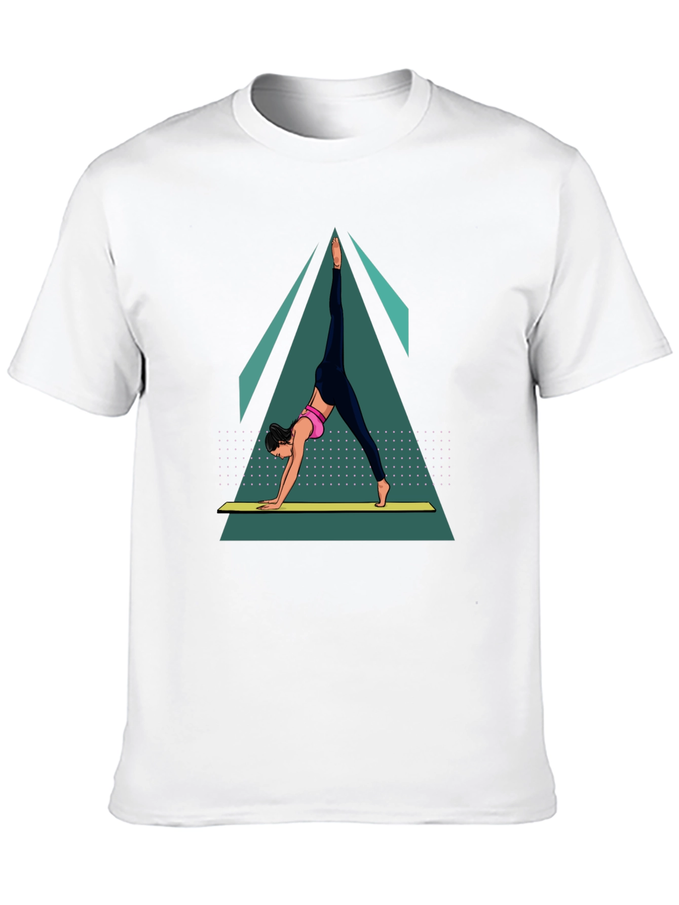 Yoga Pose Graphic Tee - Black