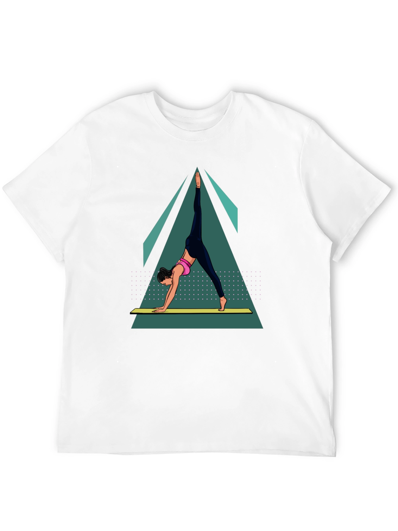 Yoga Pose Graphic Tee - Black