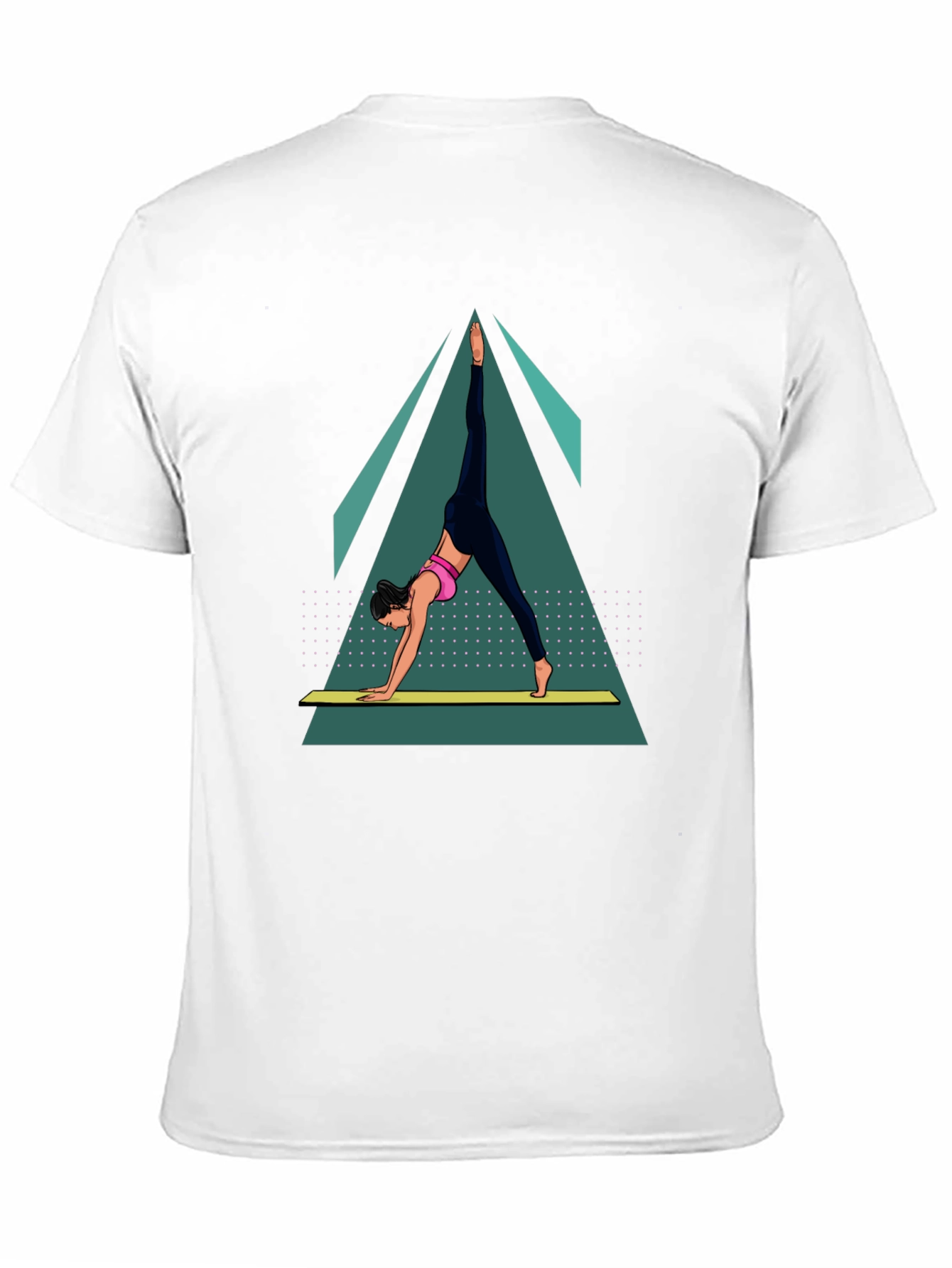 Yoga Pose Graphic Tee - Black