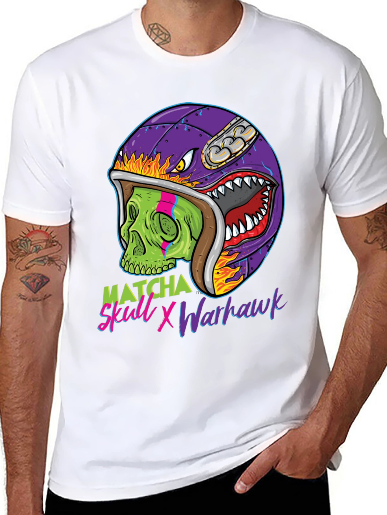 Matcha Skull X Warhawk Graphic Tee