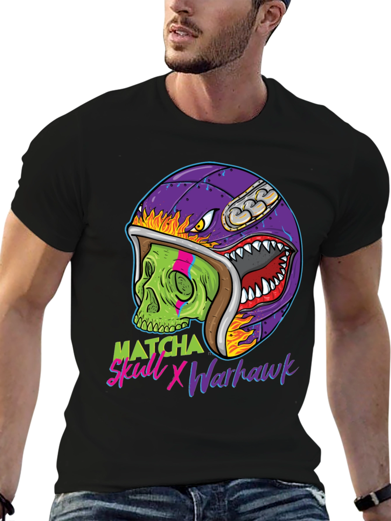 Matcha Skull X Warhawk Graphic Tee