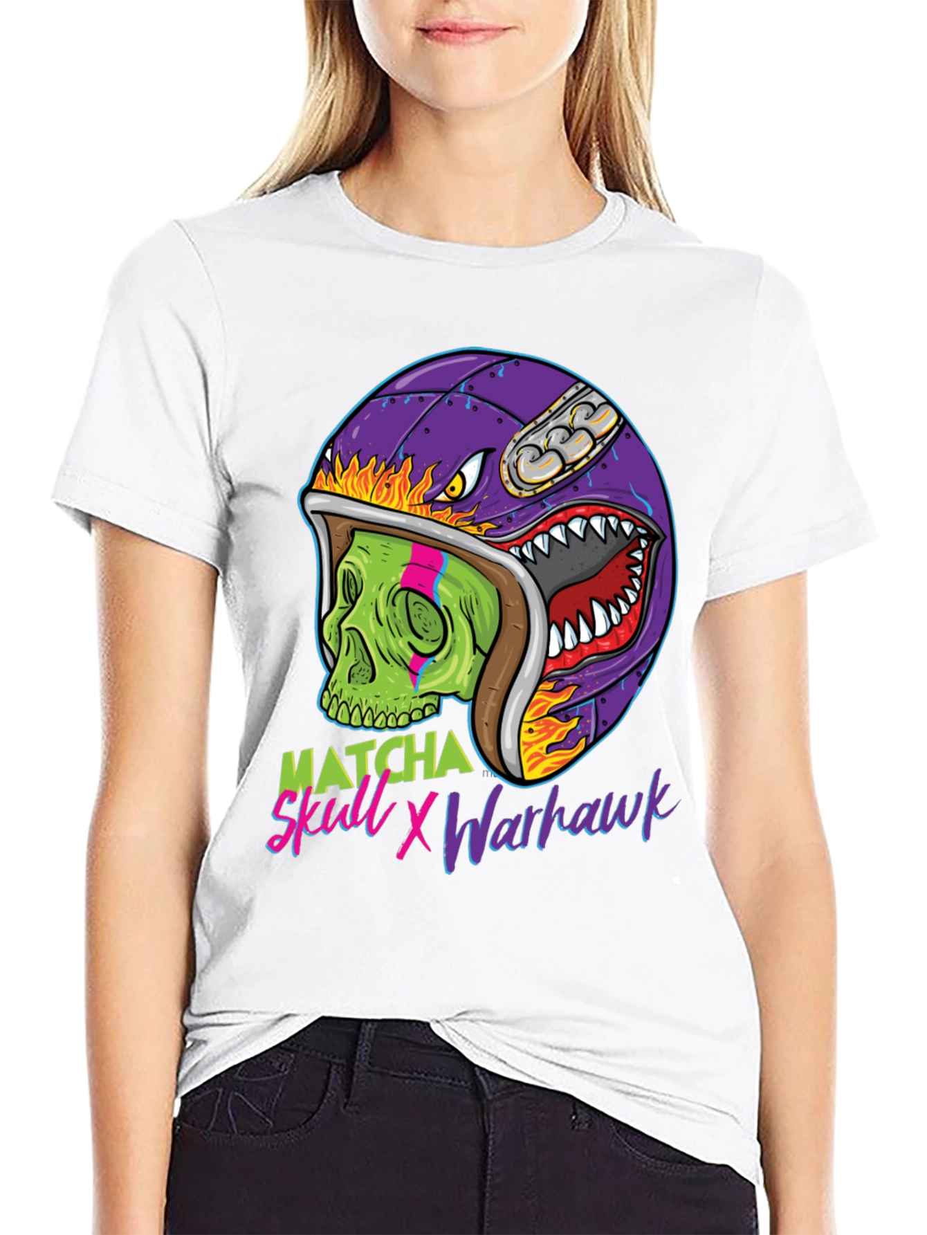 Matcha Skull X Warhawk Graphic Tee