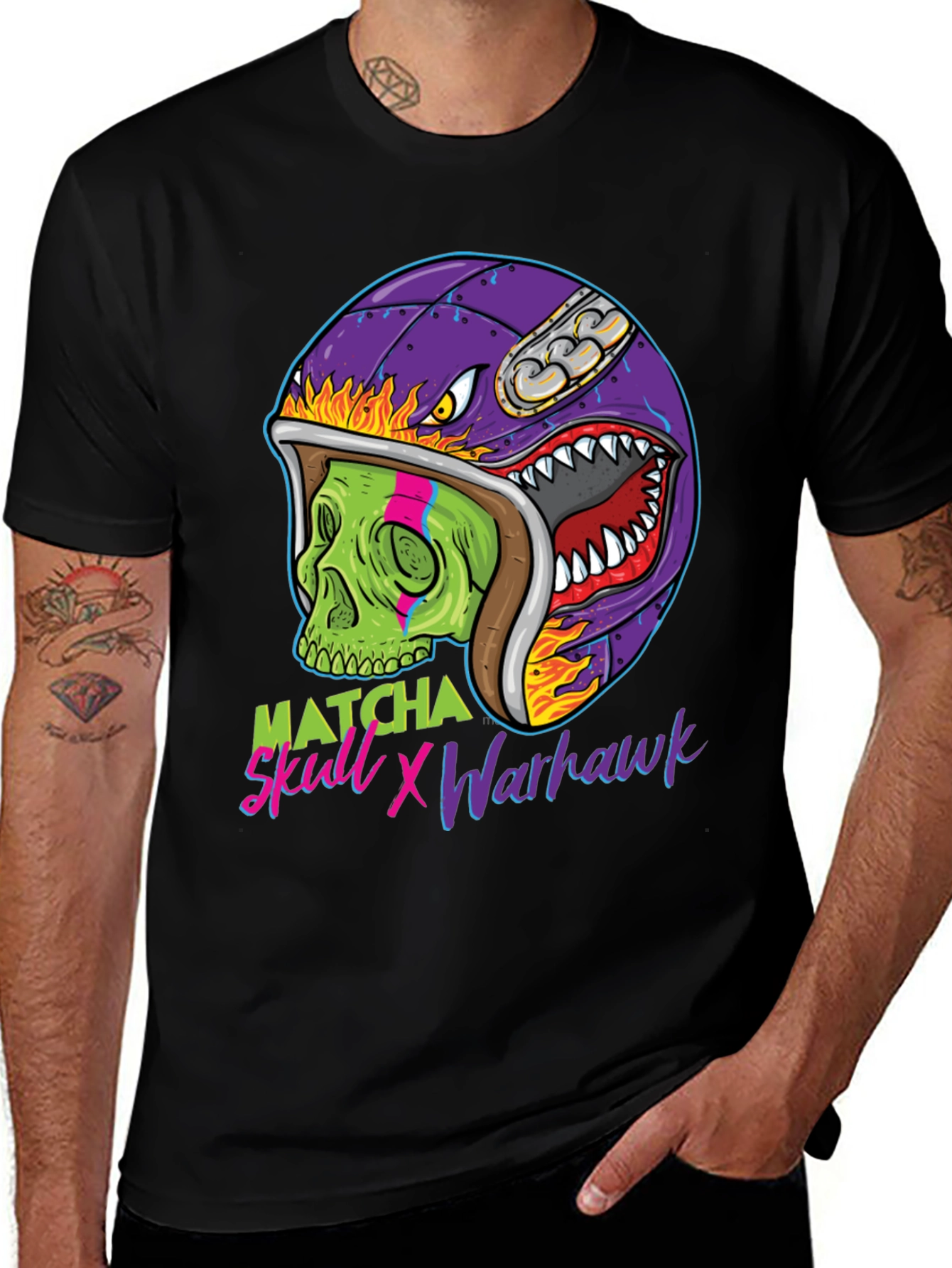 Matcha Skull X Warhawk Graphic Tee