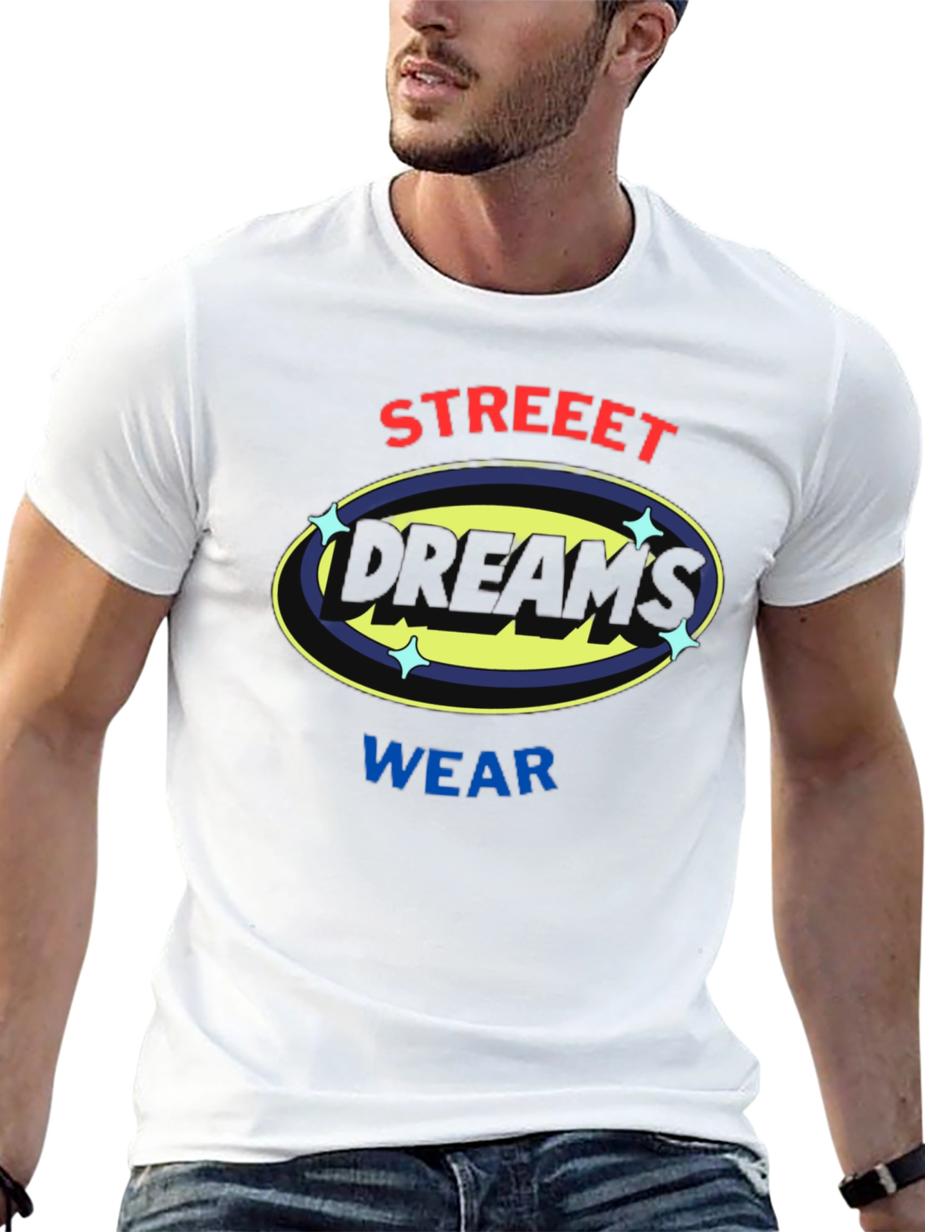 Street Dreams Wear Black Graphic Tee