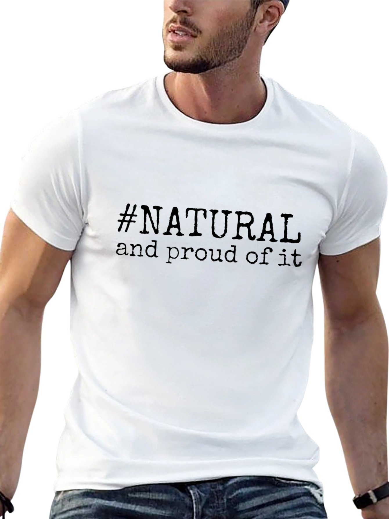 Natural & Proud Black Graphic Tee