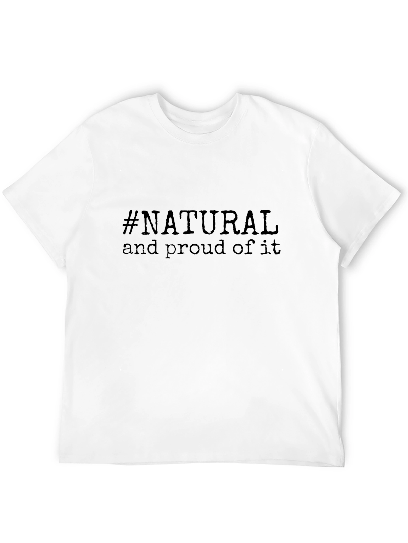 Natural & Proud Black Graphic Tee