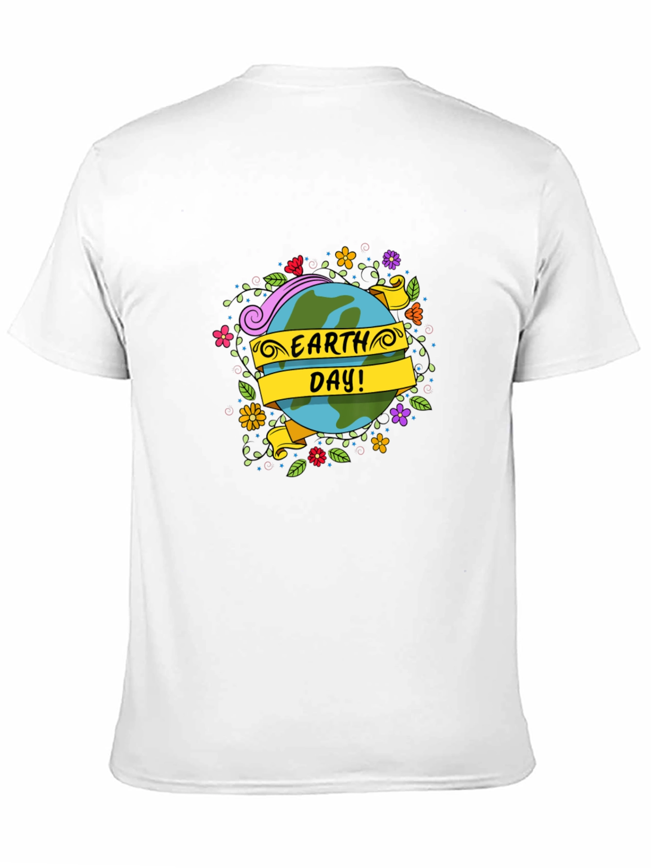 Earth Day T-Shirt - Floral Globe Design