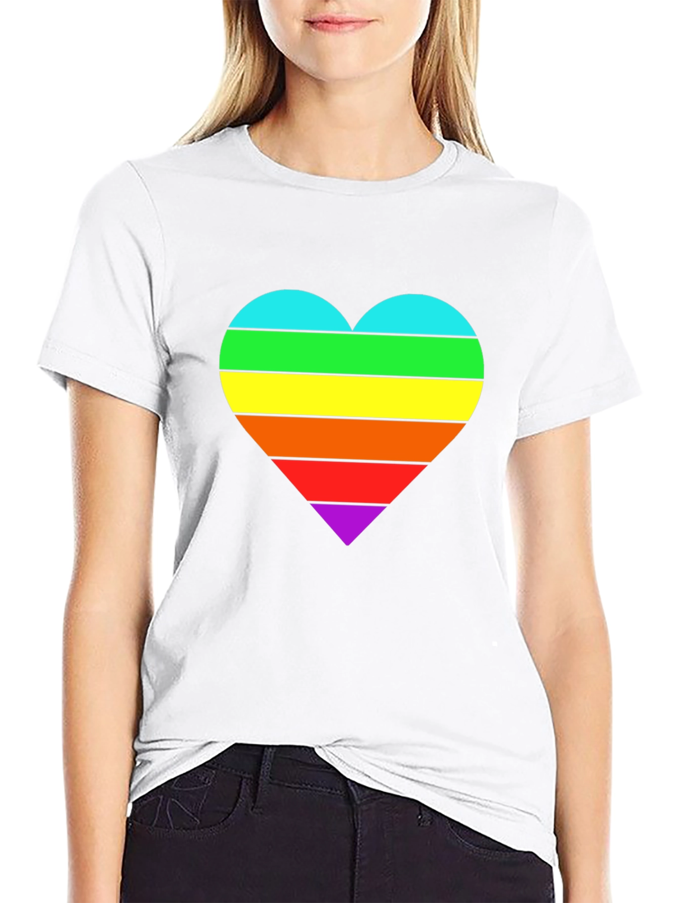 Rainbow Heart Pride T-Shirt