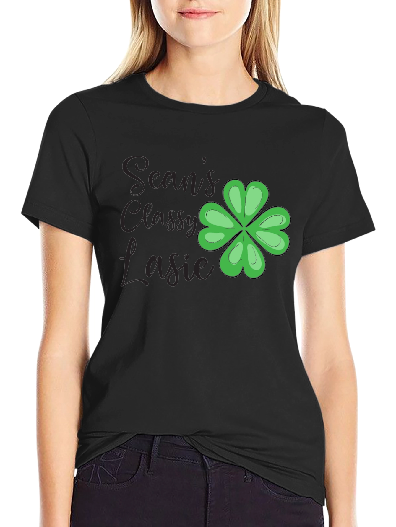 Seans Classy Lassie Shamrock T-Shirt