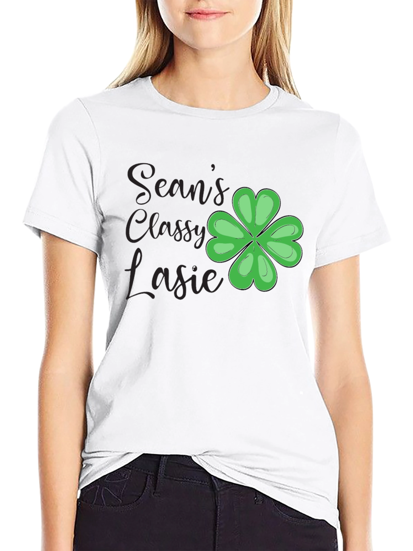 Seans Classy Lassie Shamrock T-Shirt