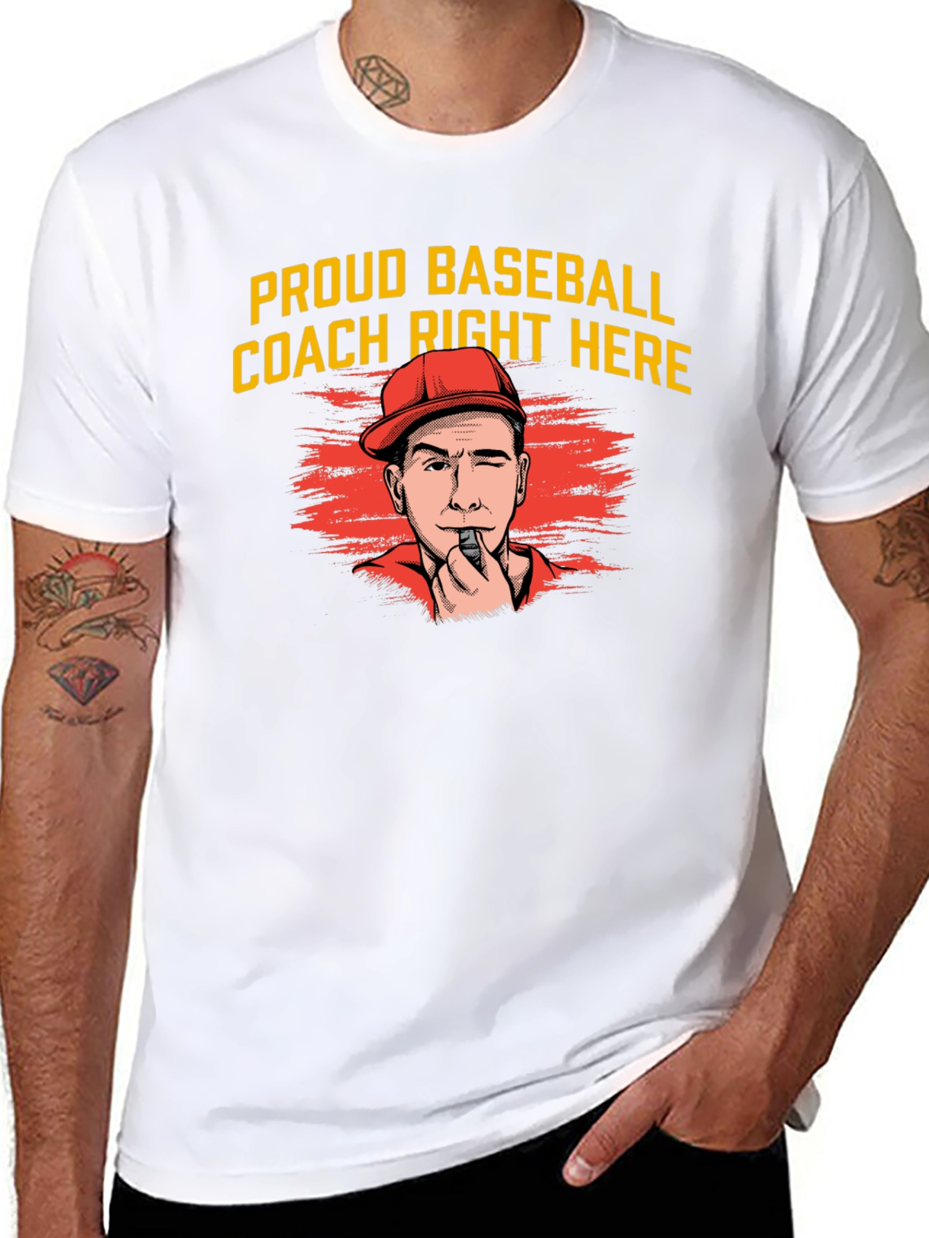 Proud Baseball Coach Graphic Tee