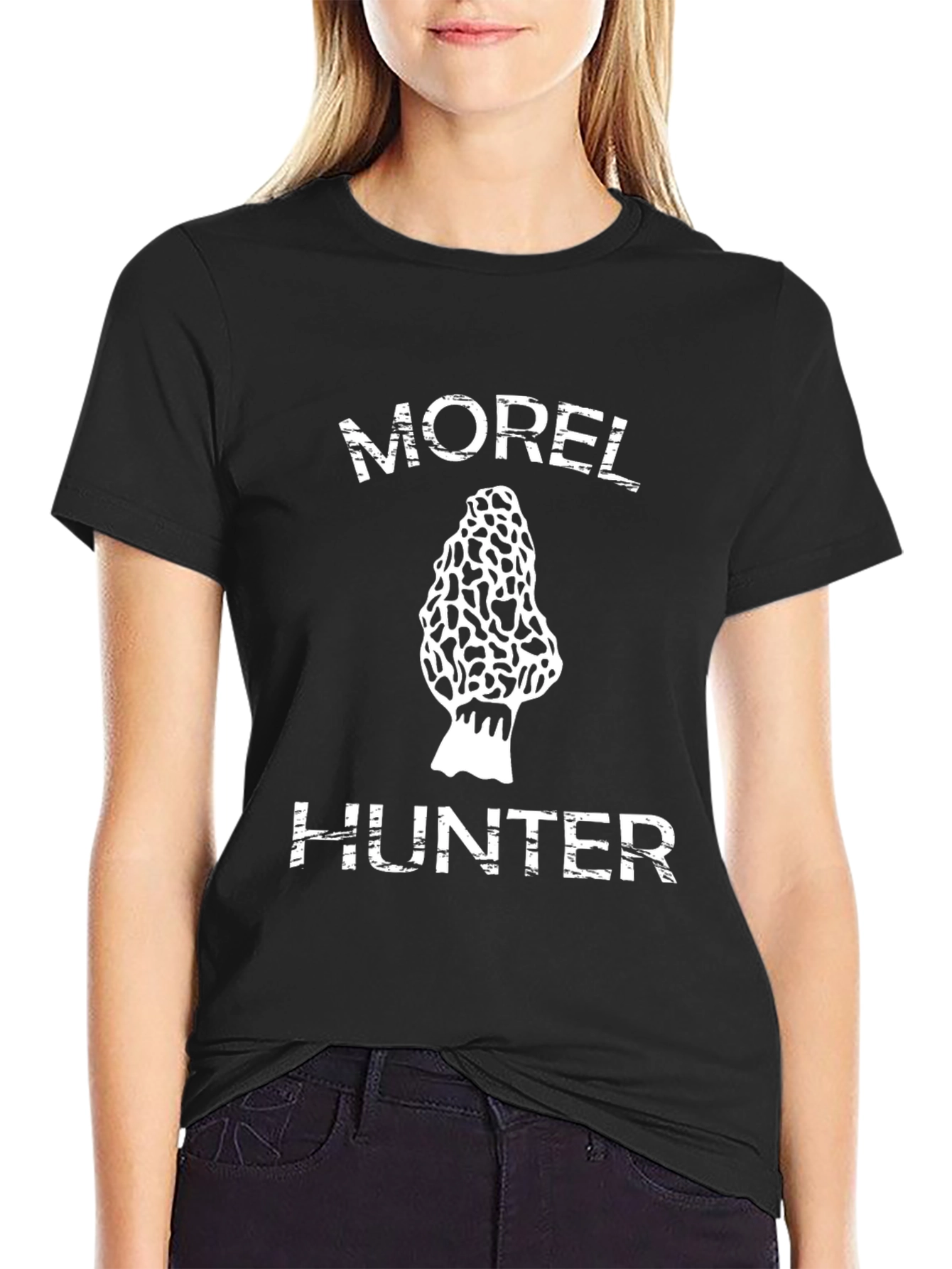 Morel Hunter Graphic T-Shirt - Black