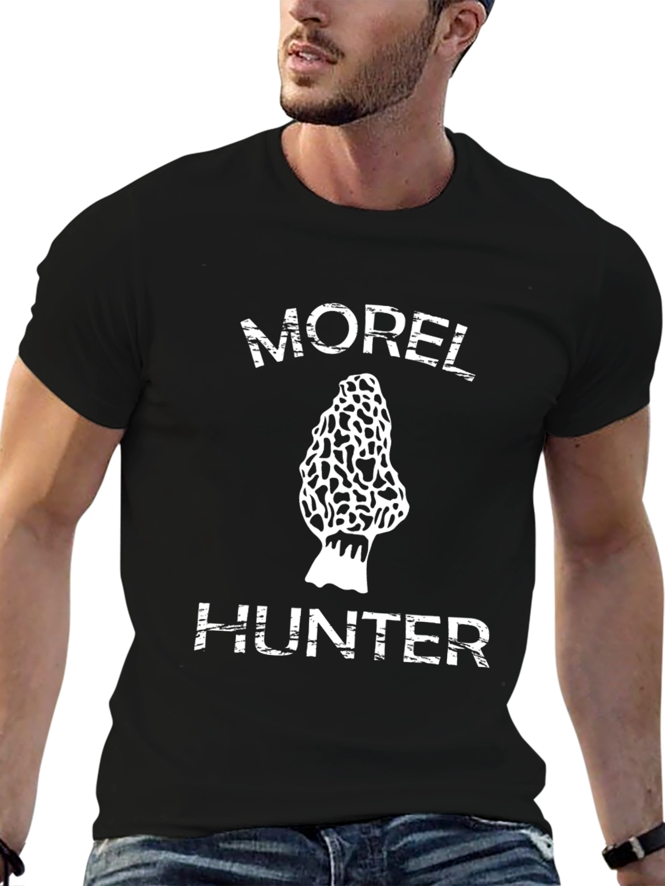 Morel Hunter Graphic T-Shirt - Black