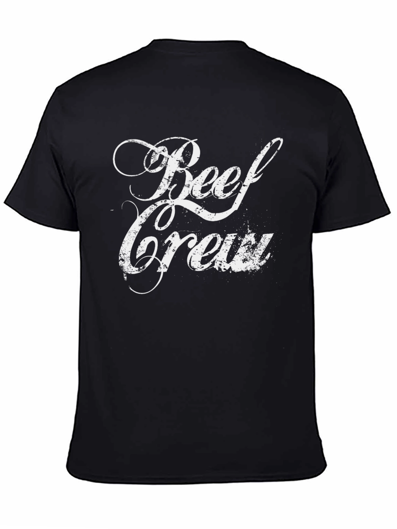 Beef Crew Graphic Tee - Soft Black T-Shirt