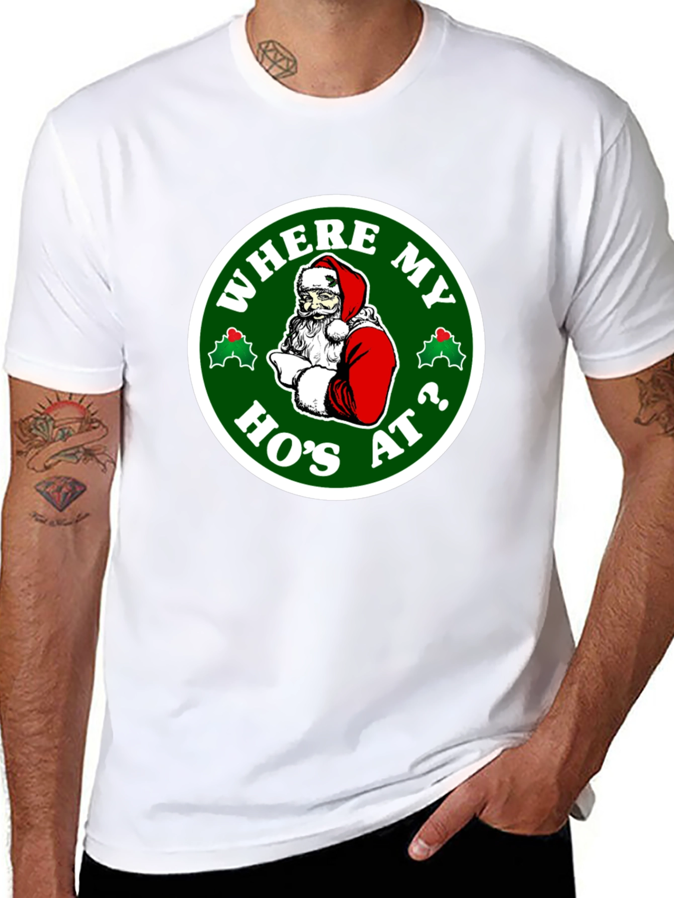 Humorous Christmas Santa T-Shirt