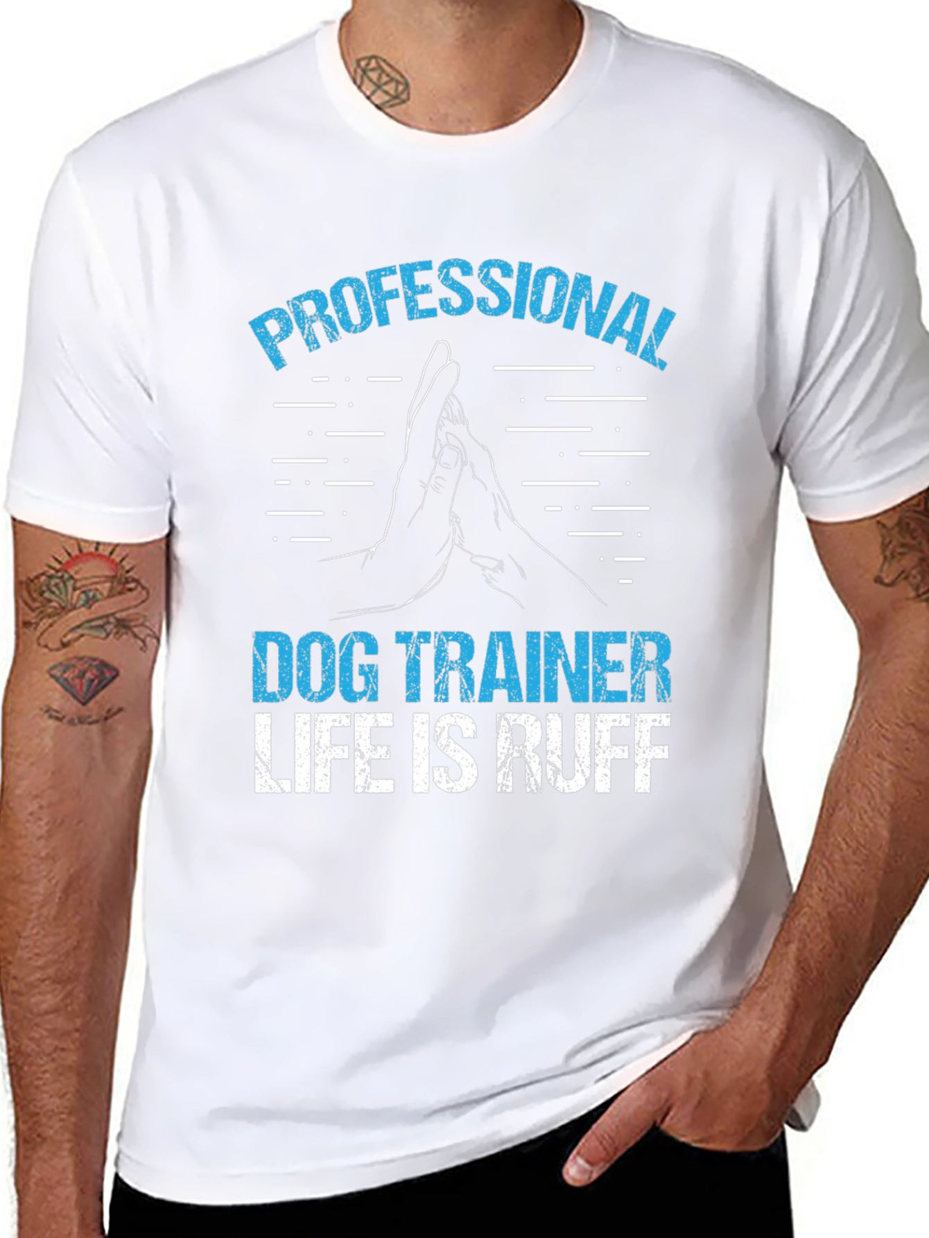 Professional Dog Trainer T-Shirt - Life is Ruff!