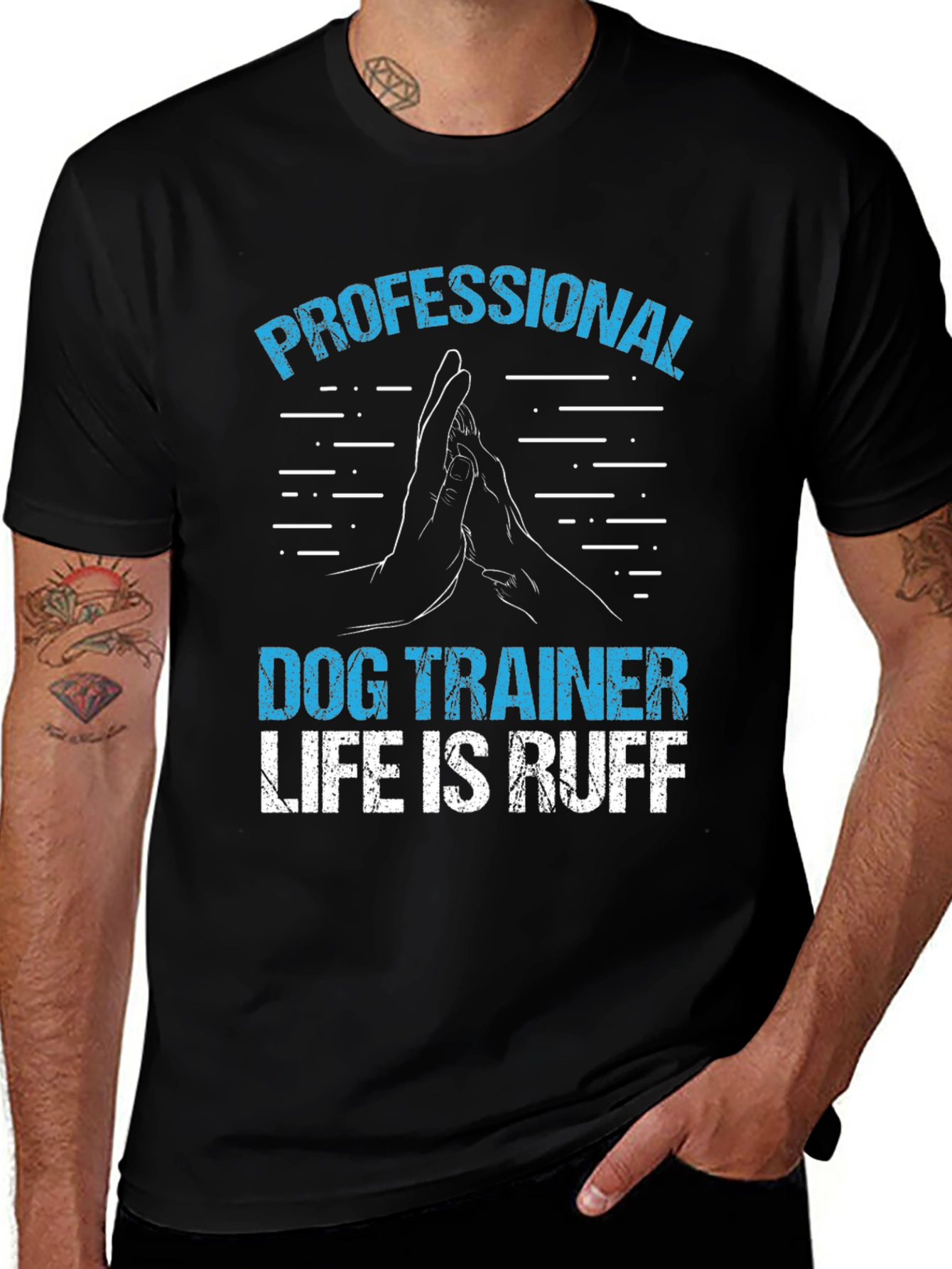 Professional Dog Trainer T-Shirt - Life is Ruff!