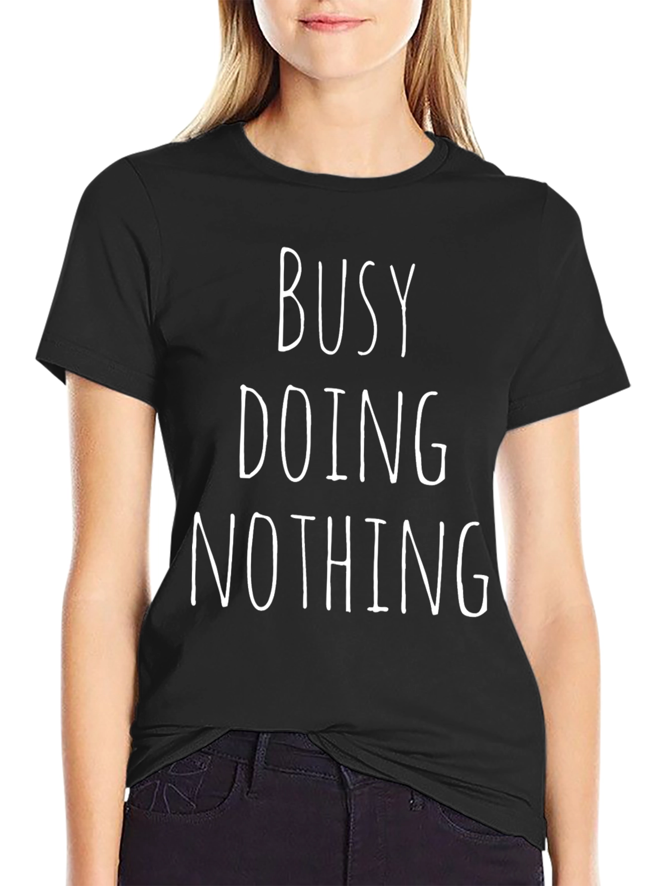 Busy Doing Nothing Graphic Tee - Comfy Everyday Wear