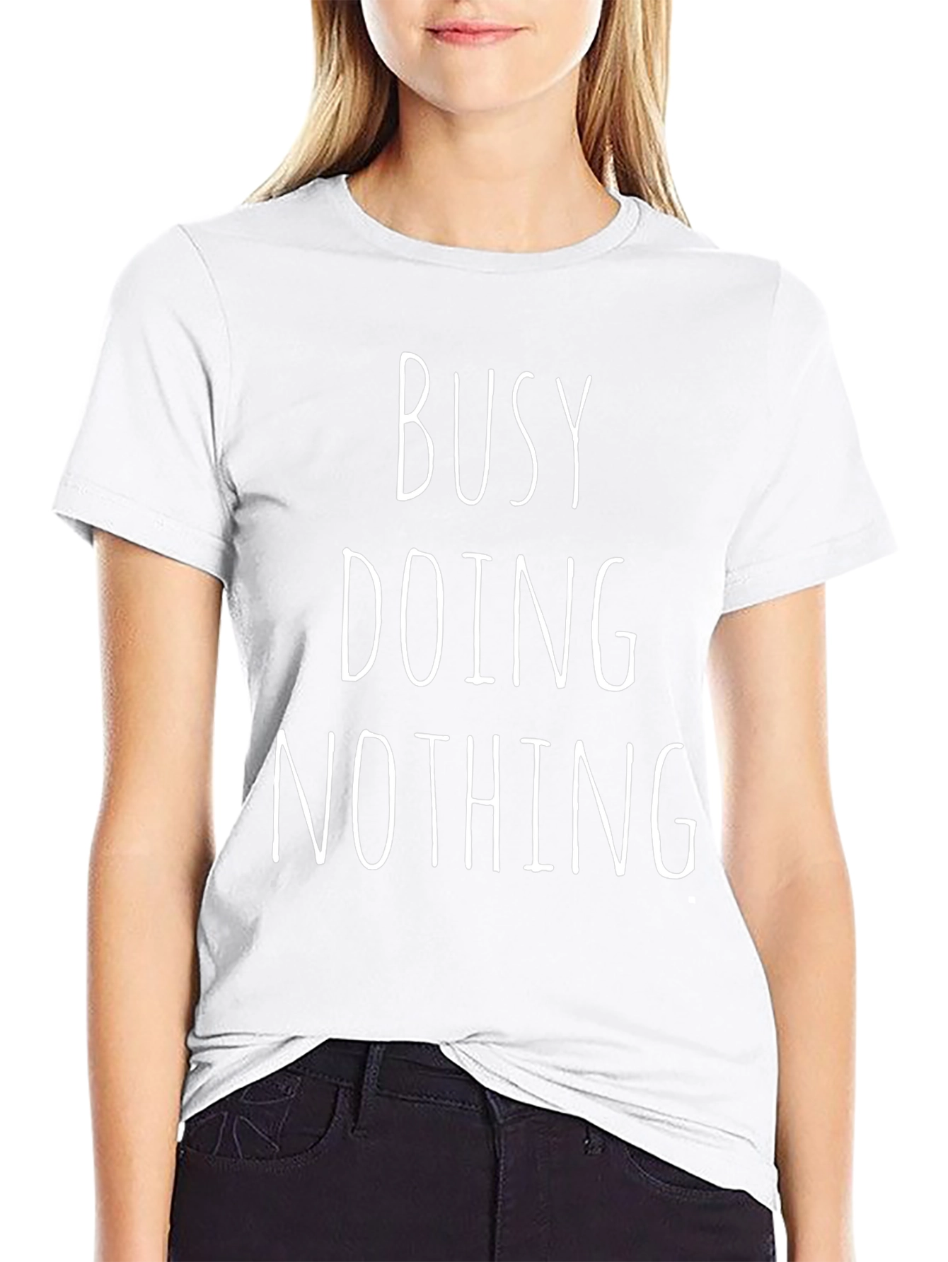 Busy Doing Nothing Graphic Tee - Comfy Everyday Wear