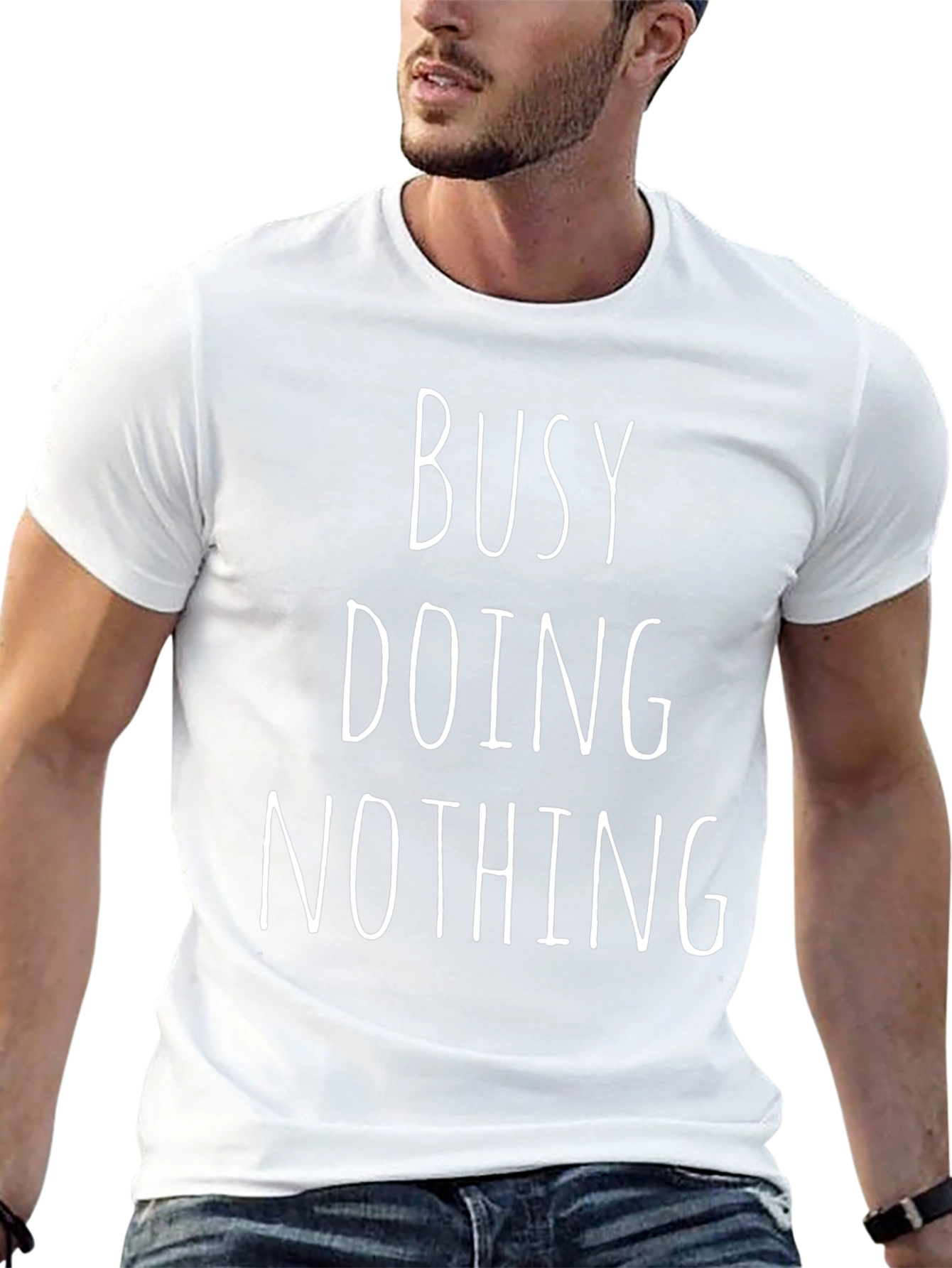 Busy Doing Nothing Graphic Tee - Comfy Everyday Wear