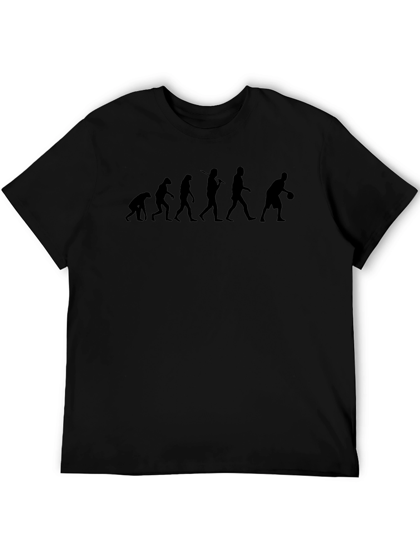 Evolution of Basketball T-Shirt - Black Graphic Tee