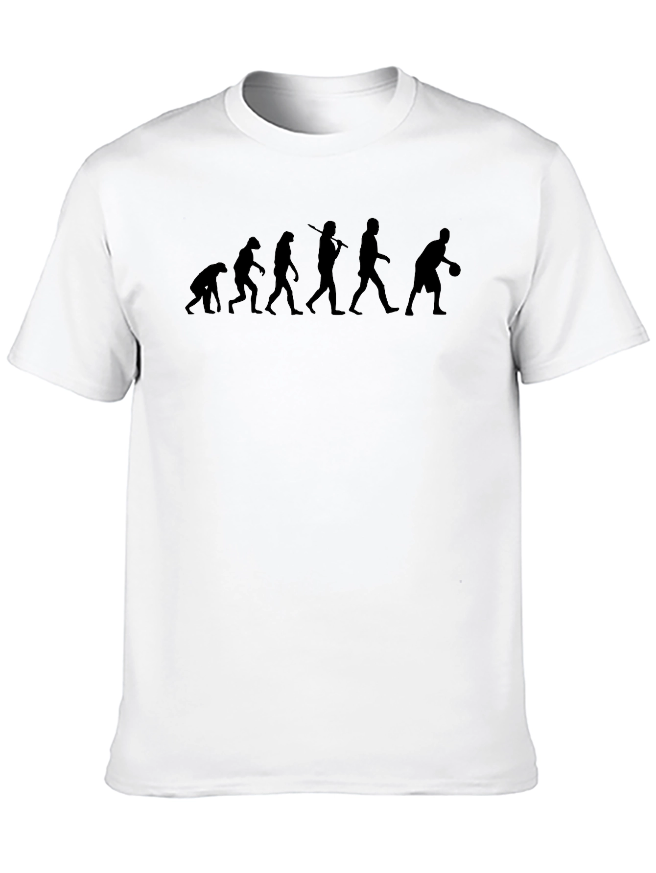 Evolution of Basketball T-Shirt - Black Graphic Tee