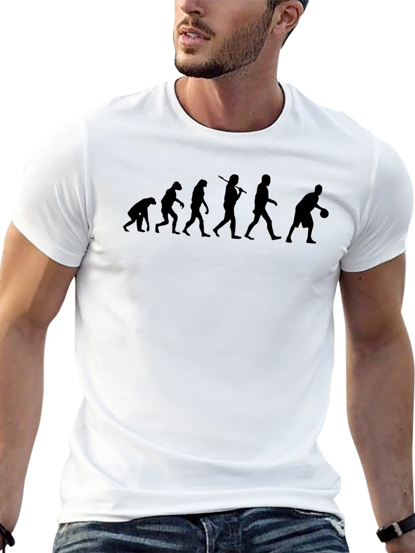 Evolution of Basketball T-Shirt - Black Graphic Tee