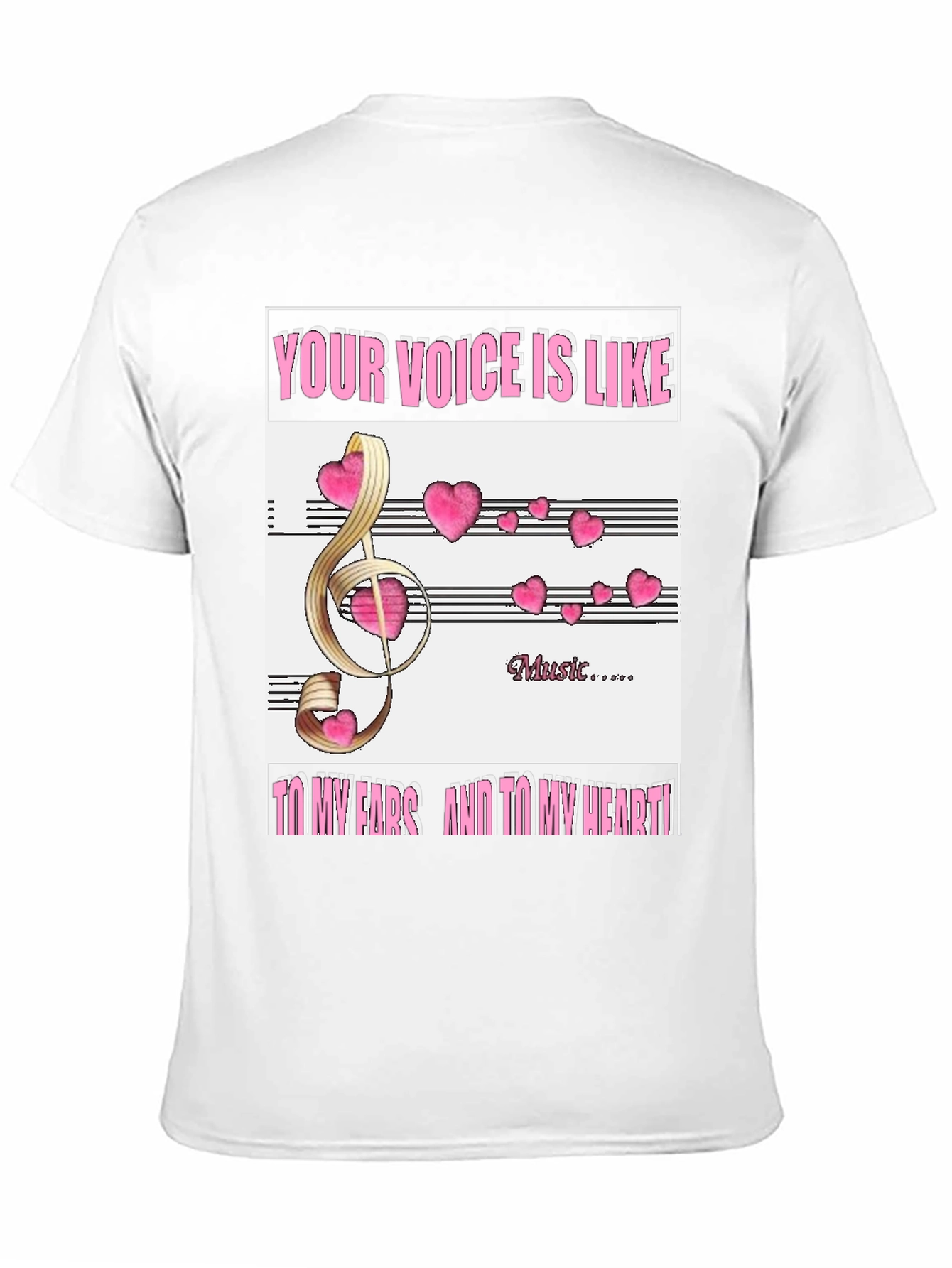 Musical Heart T-Shirt - Express Your Love of Music!