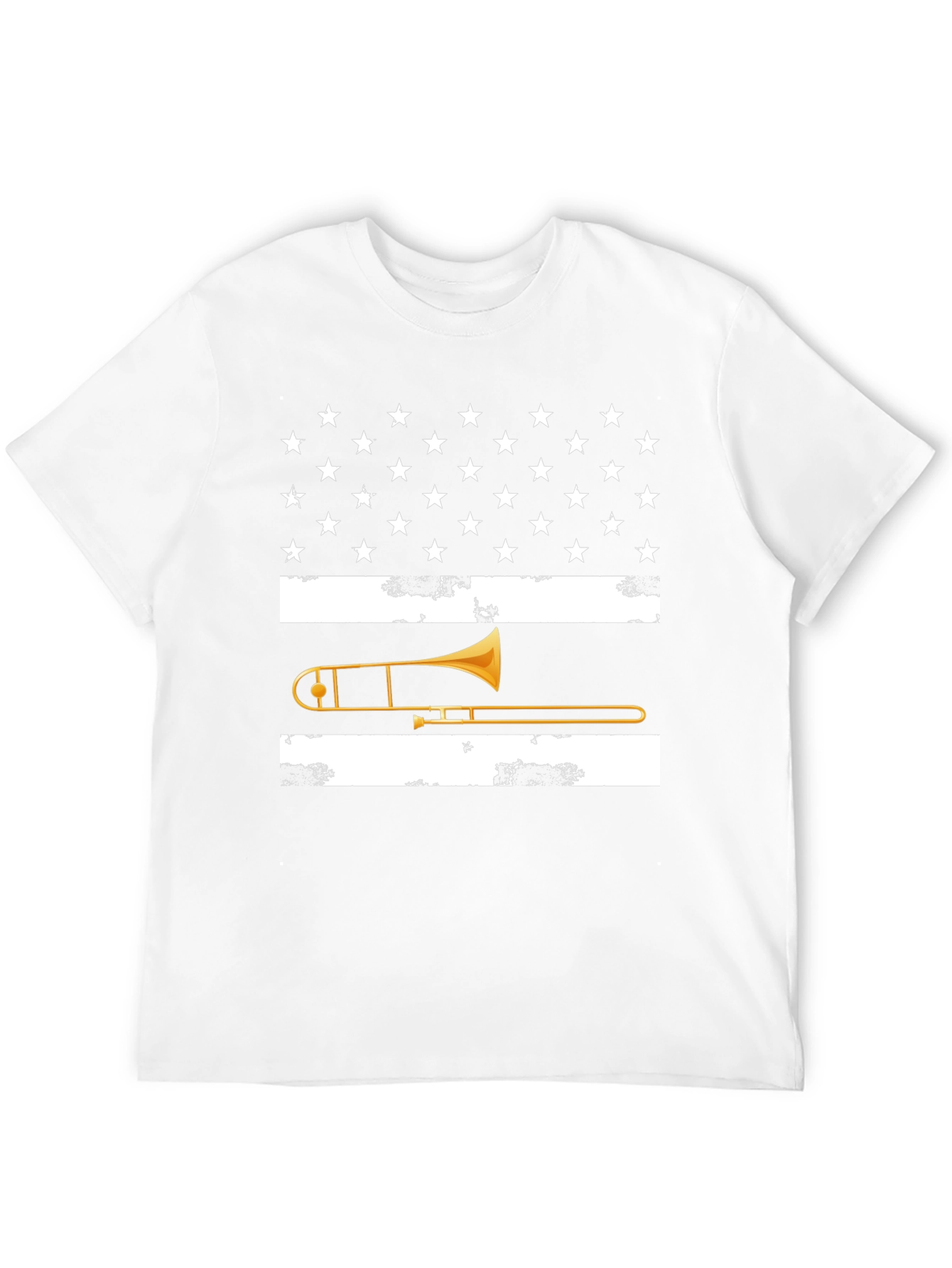 Trombone USA Flag Graphic Tee - Black