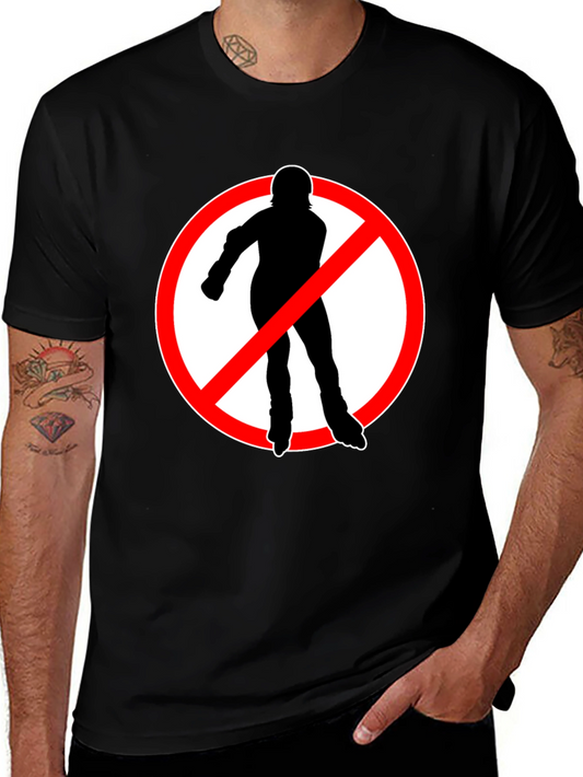 No Rollerblades T-Shirt - Black Cotton Tee