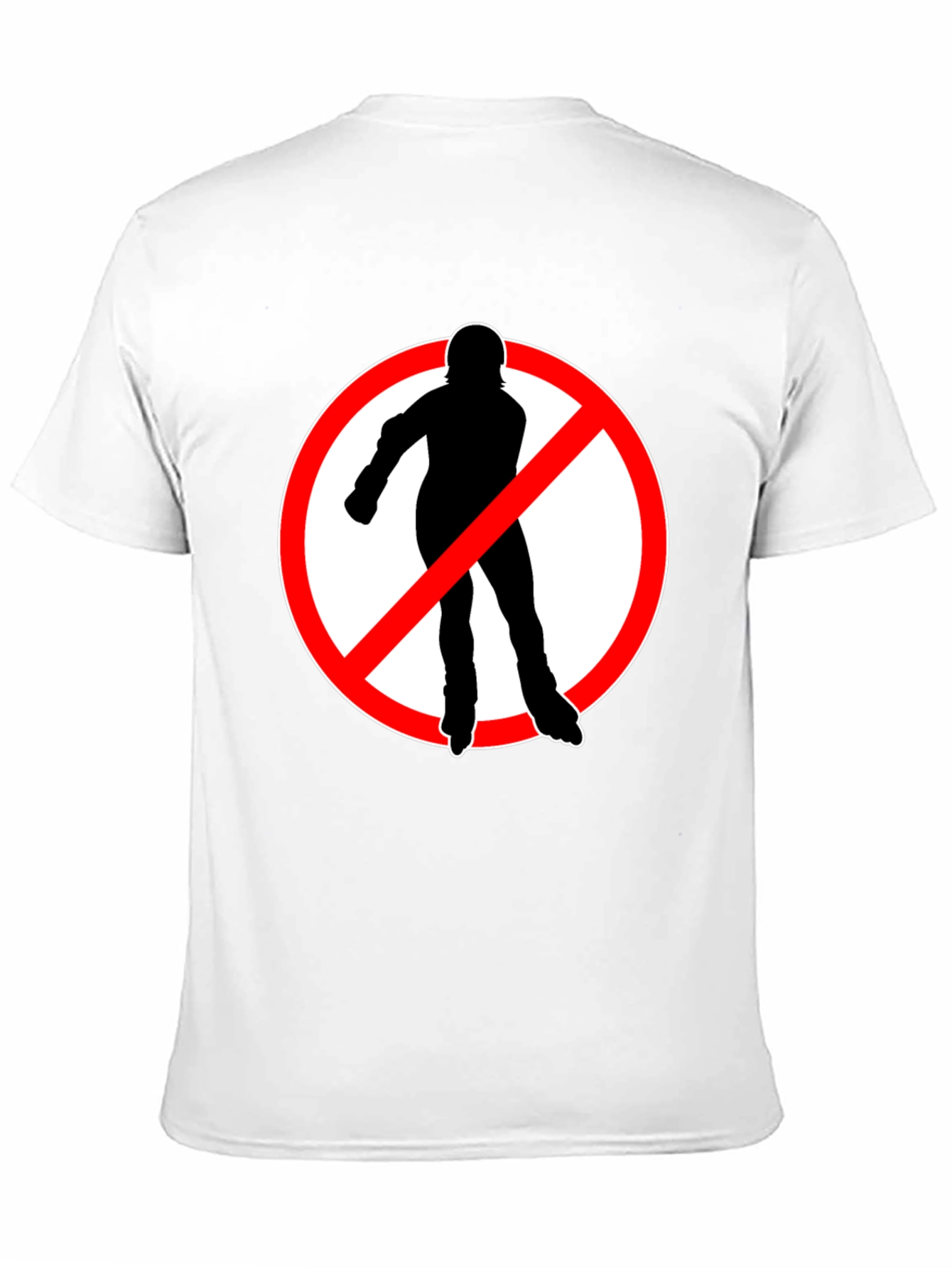No Rollerblades T-Shirt - Black Cotton Tee