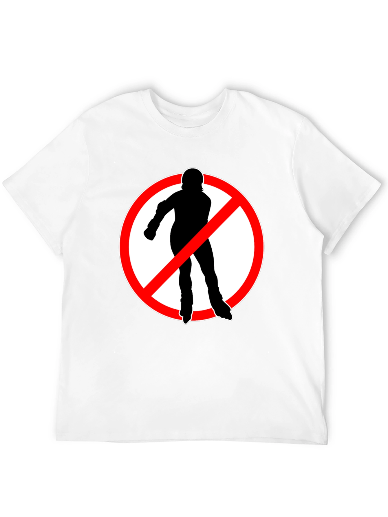 No Rollerblades T-Shirt - Black Cotton Tee
