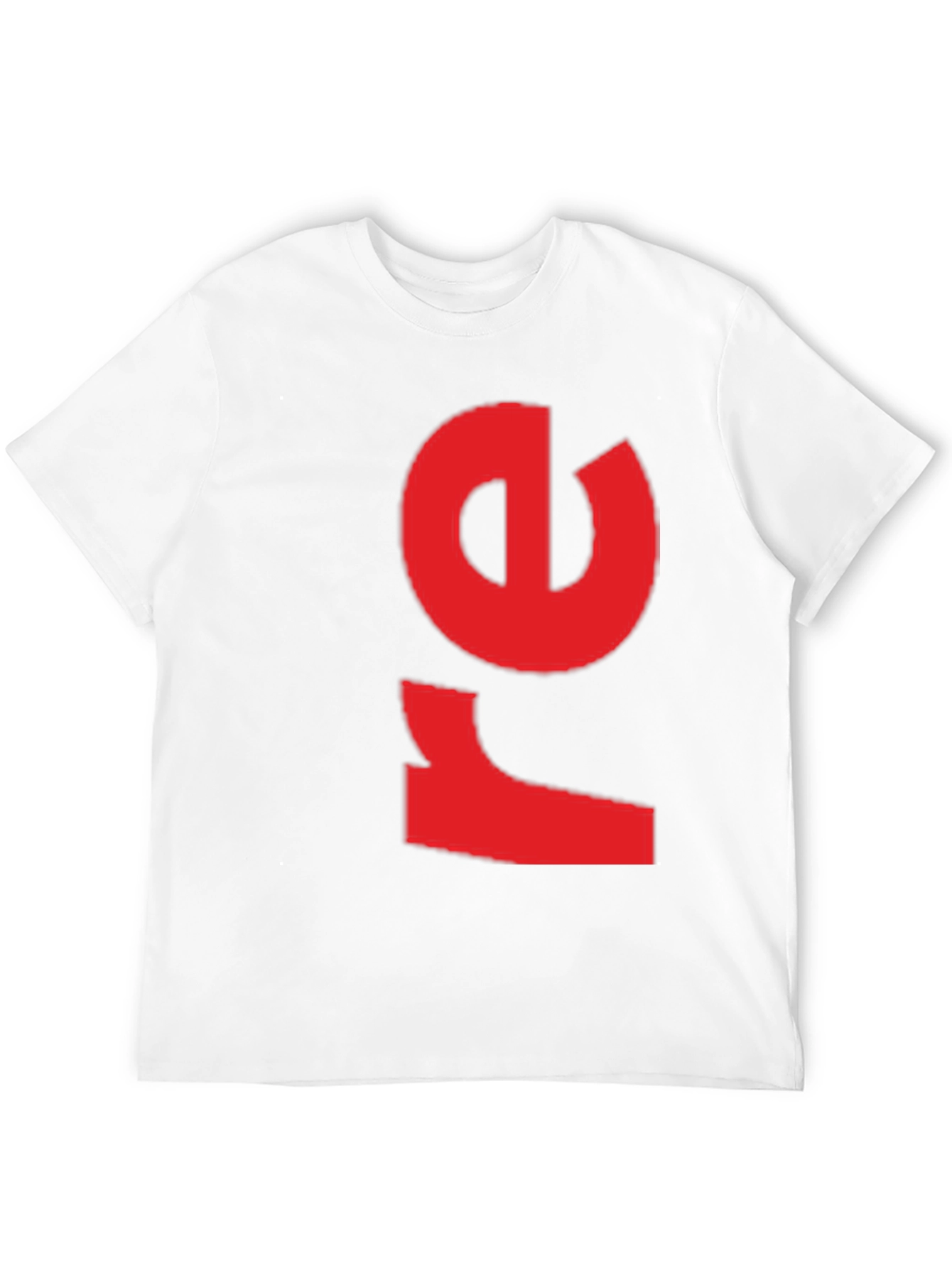 Bold Red Graphic Print Black T-Shirt