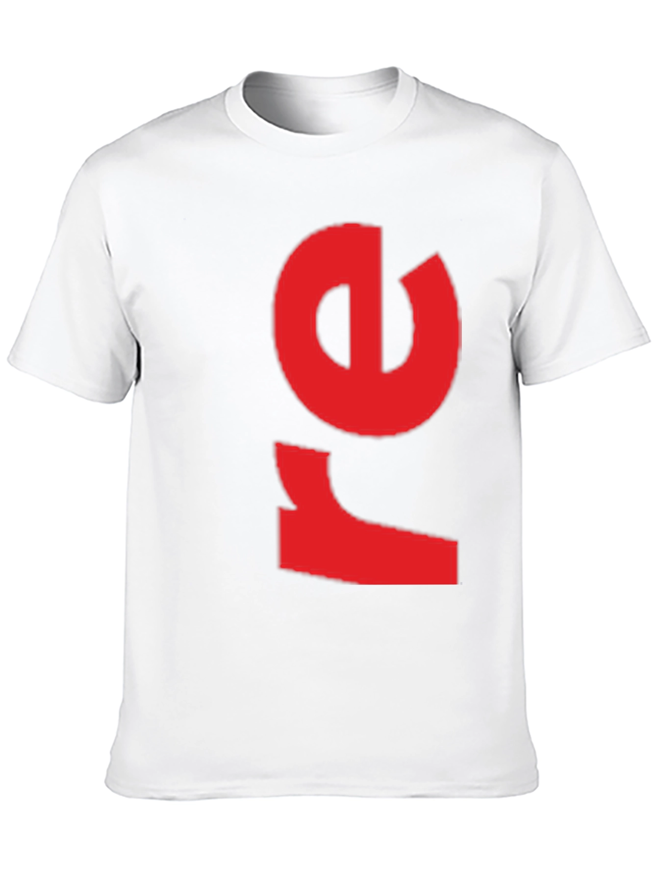 Bold Red Graphic Print Black T-Shirt