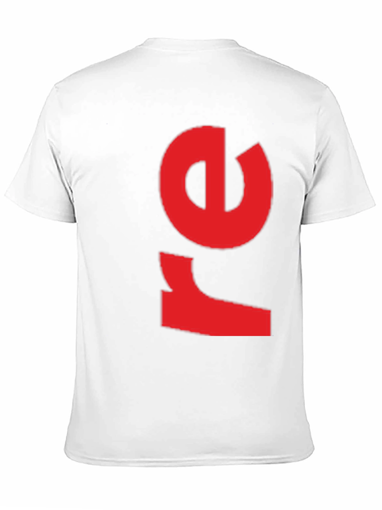 Bold Red Graphic Print Black T-Shirt