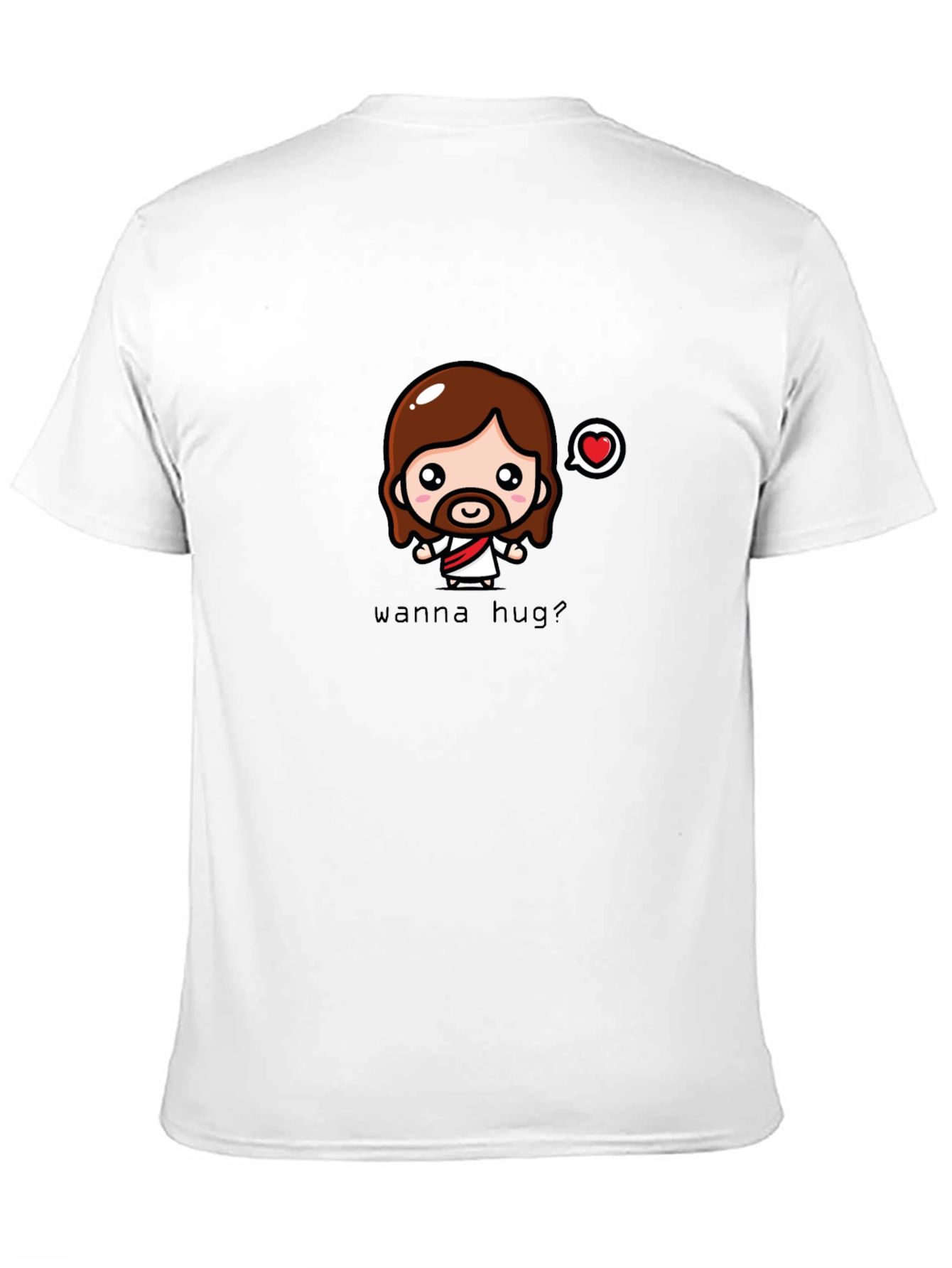 Wanna Hug? Black Graphic T-Shirt