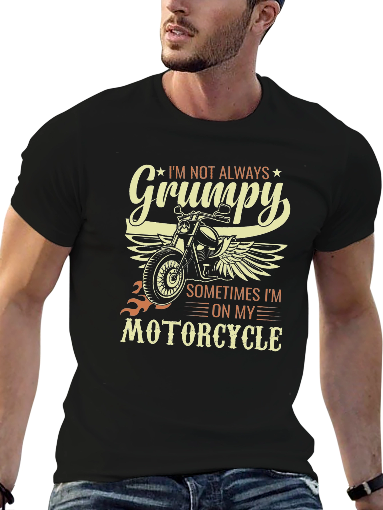 Grumpy Motorcycle T-Shirt - Biker Tee