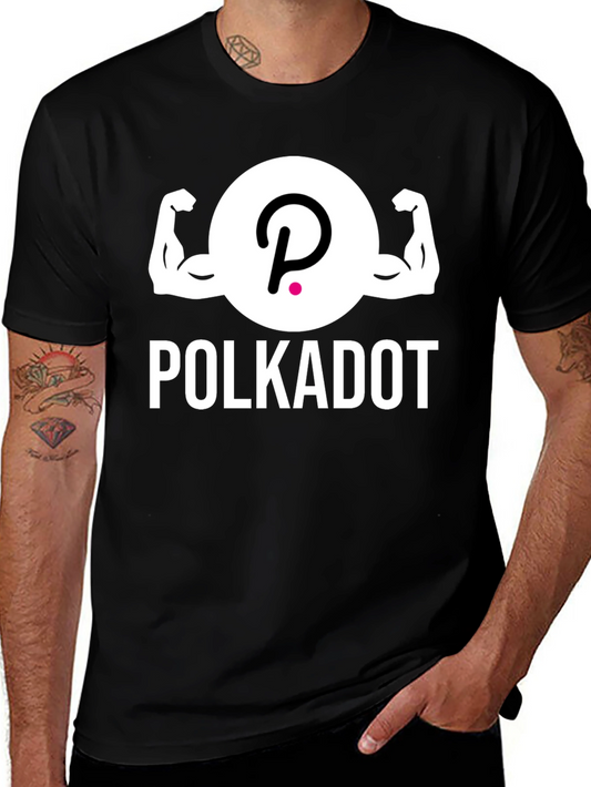 Polkadot Crypto Muscle T-Shirt - Black