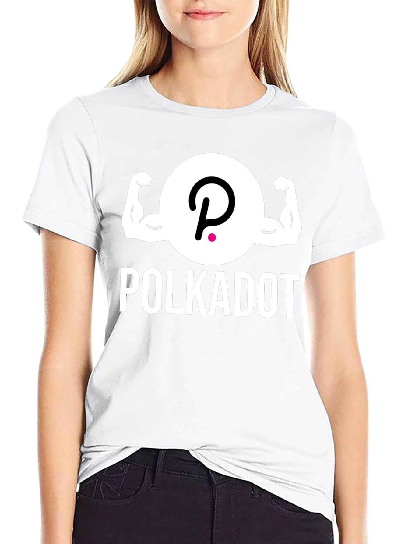 Polkadot Crypto Muscle T-Shirt - Black