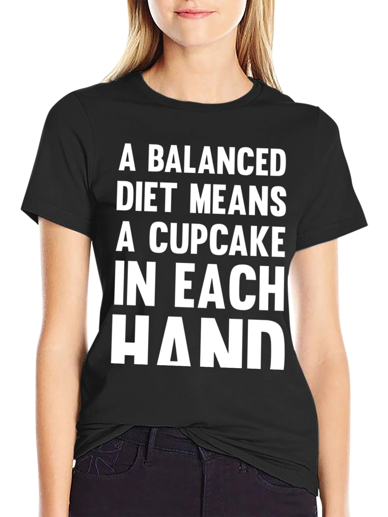 Funny Balanced Diet Cupcake T-Shirt