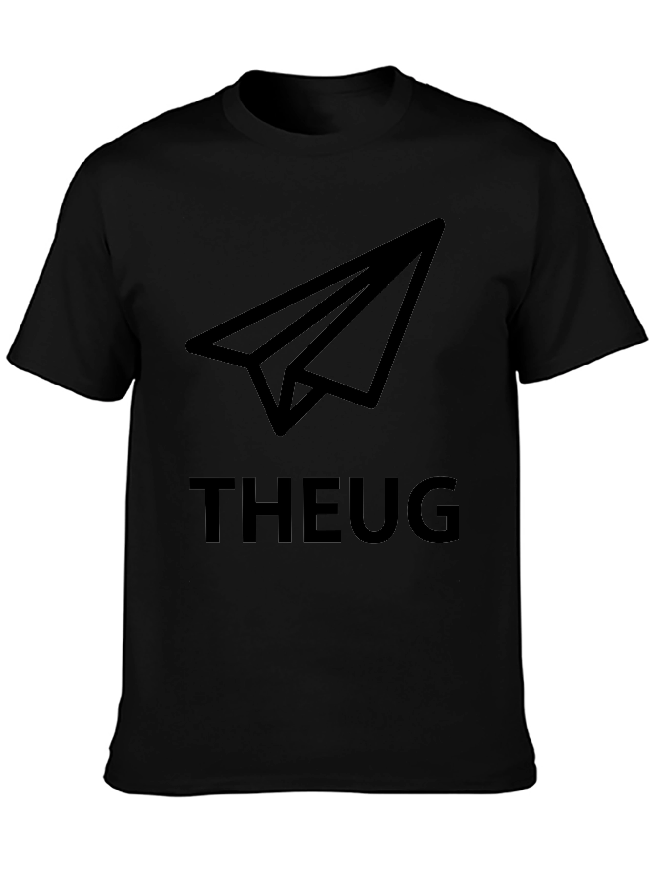 THEUG Paper Airplane Black T-Shirt