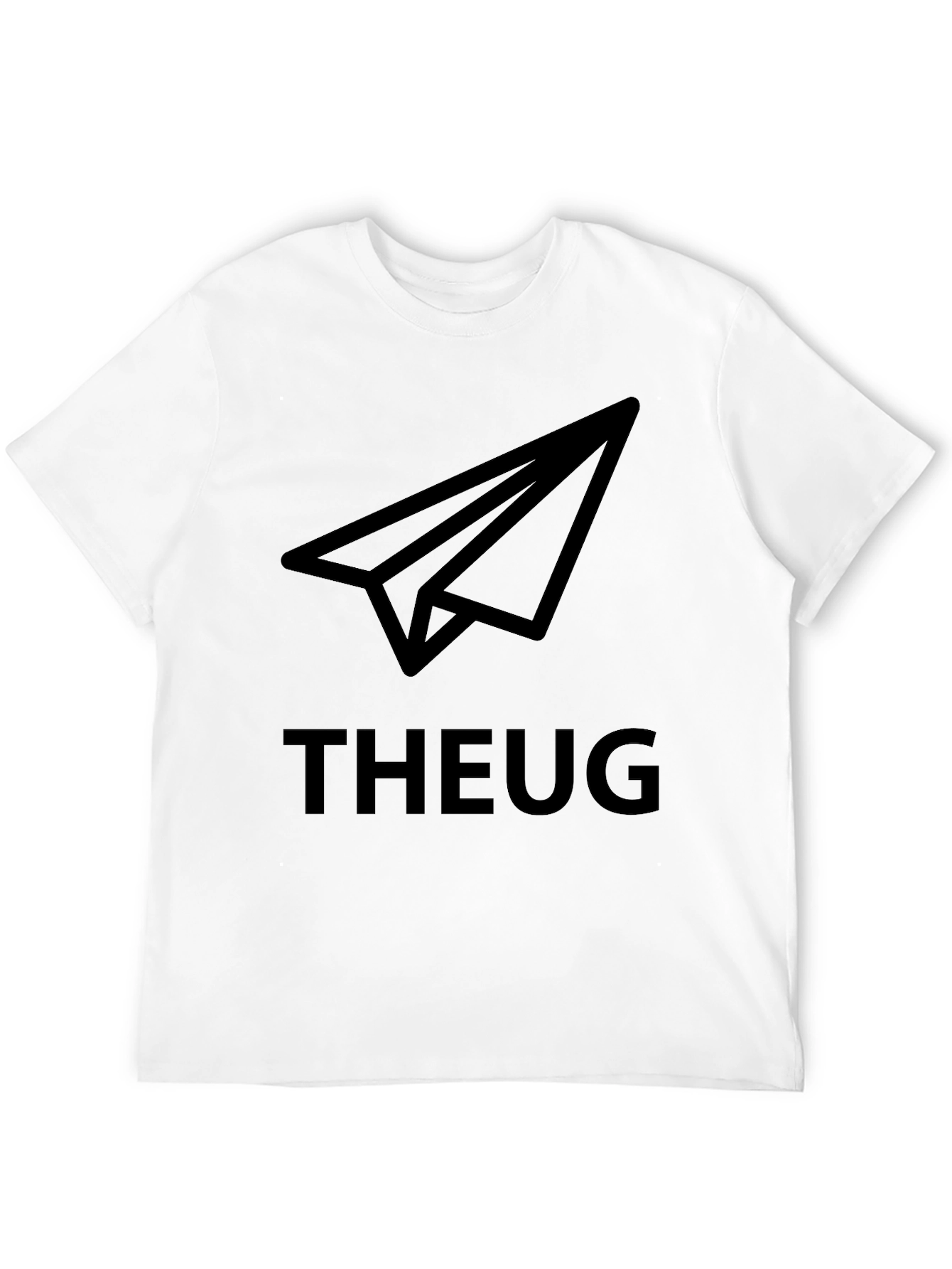 THEUG Paper Airplane Black T-Shirt