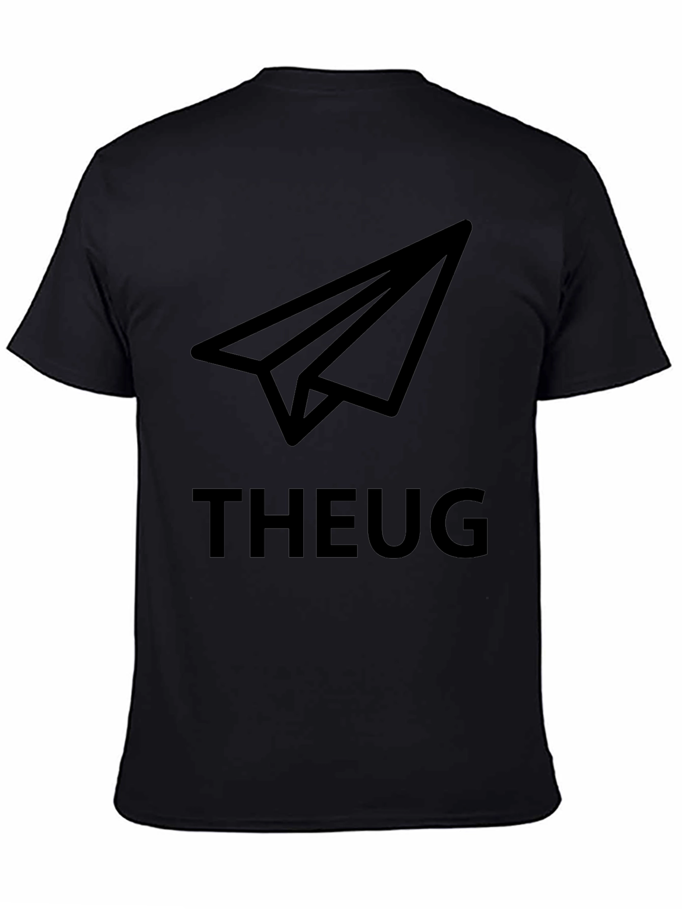 THEUG Paper Airplane Black T-Shirt