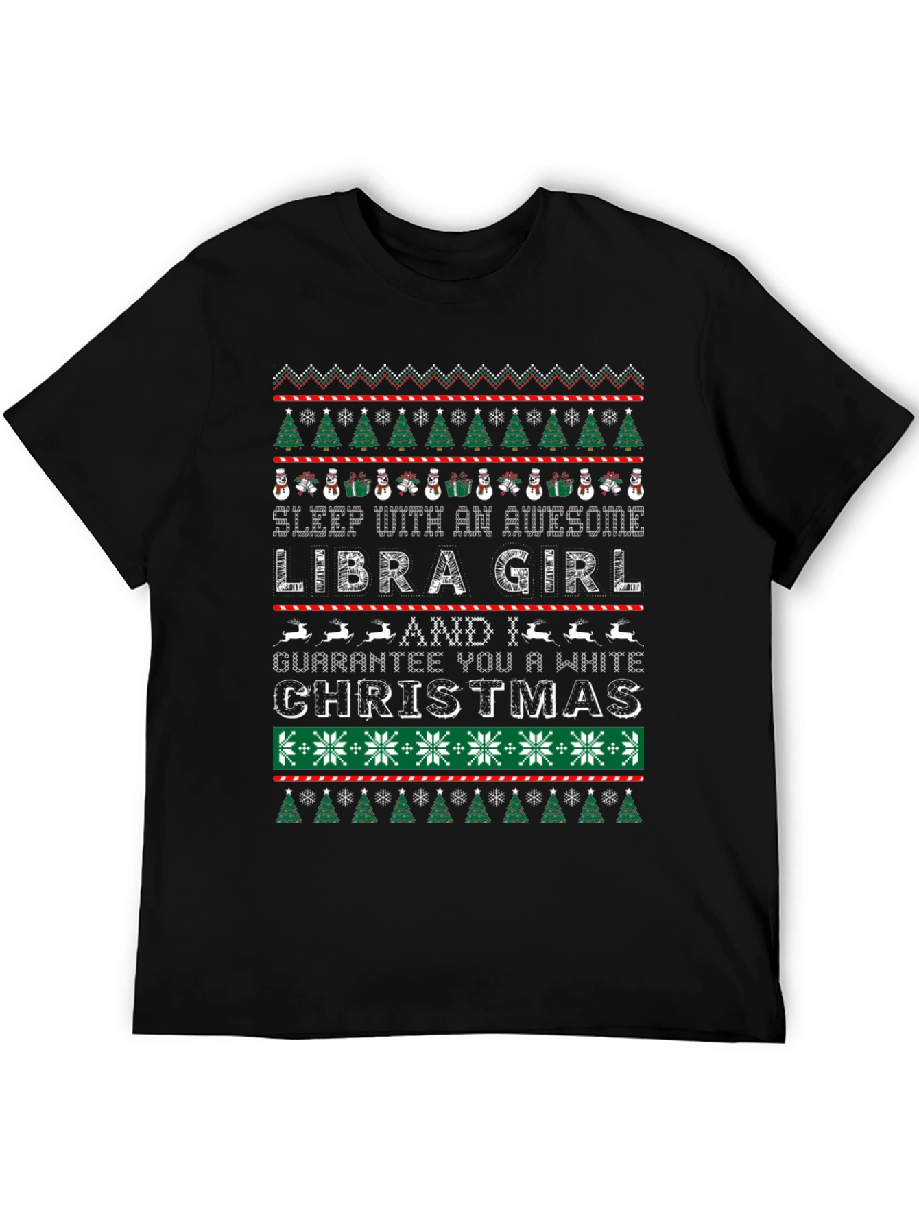 Libra Girl Christmas Ugly Sweater T-Shirt