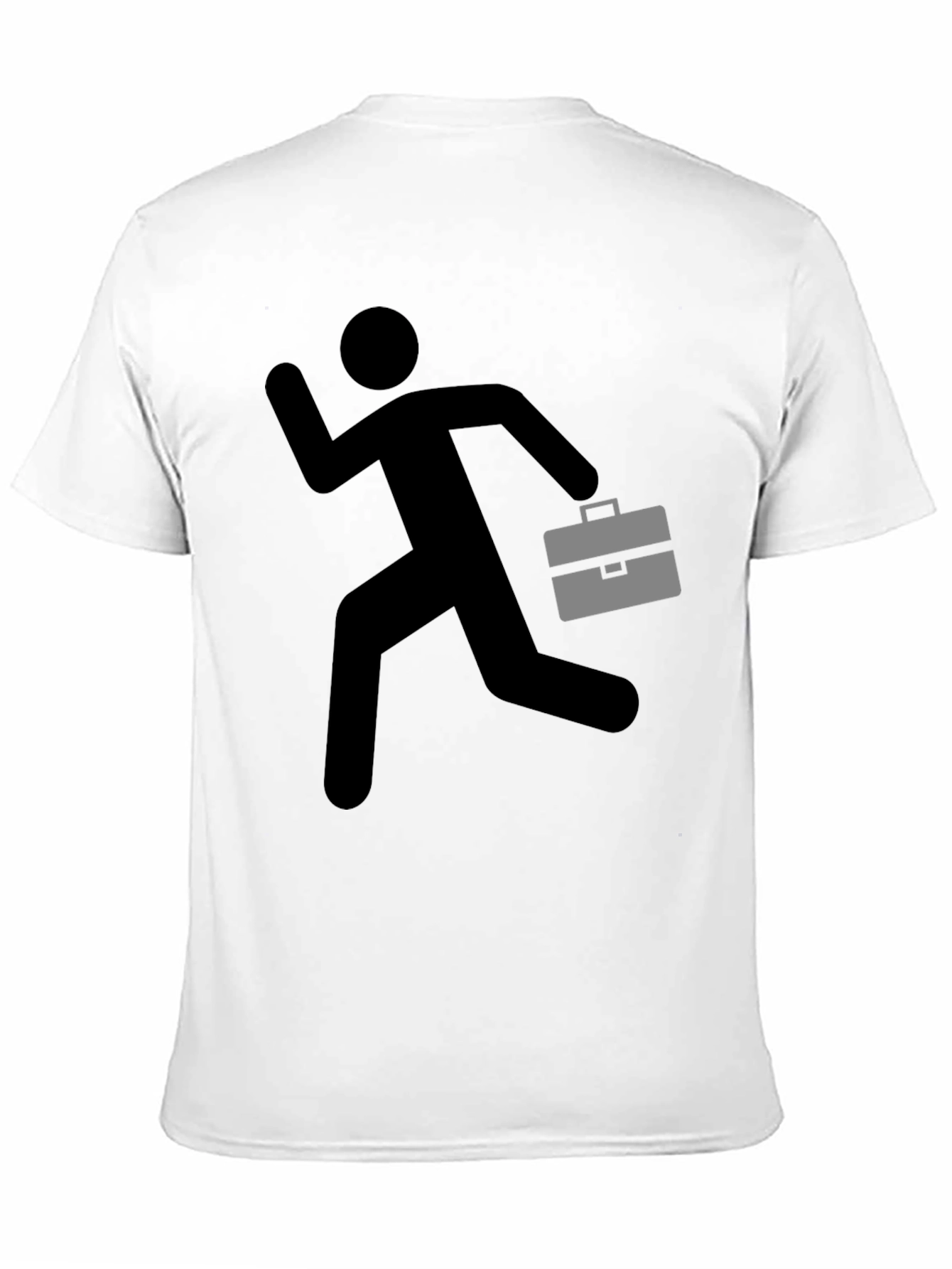 Running Man Briefcase Graphic Tee - Black