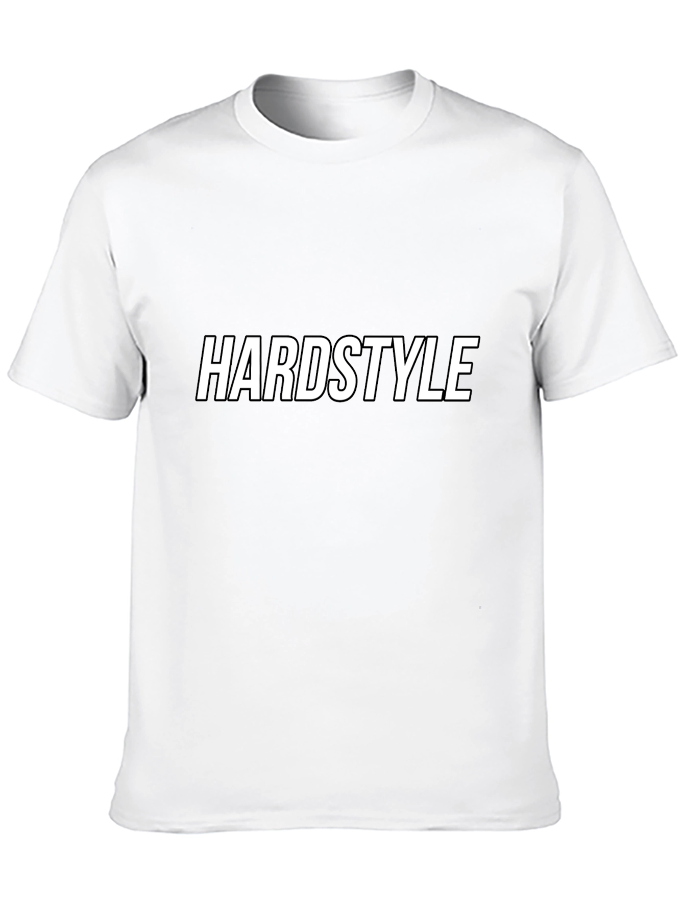 Hardstyle Graphic Tee - Black Cotton Casual Wear