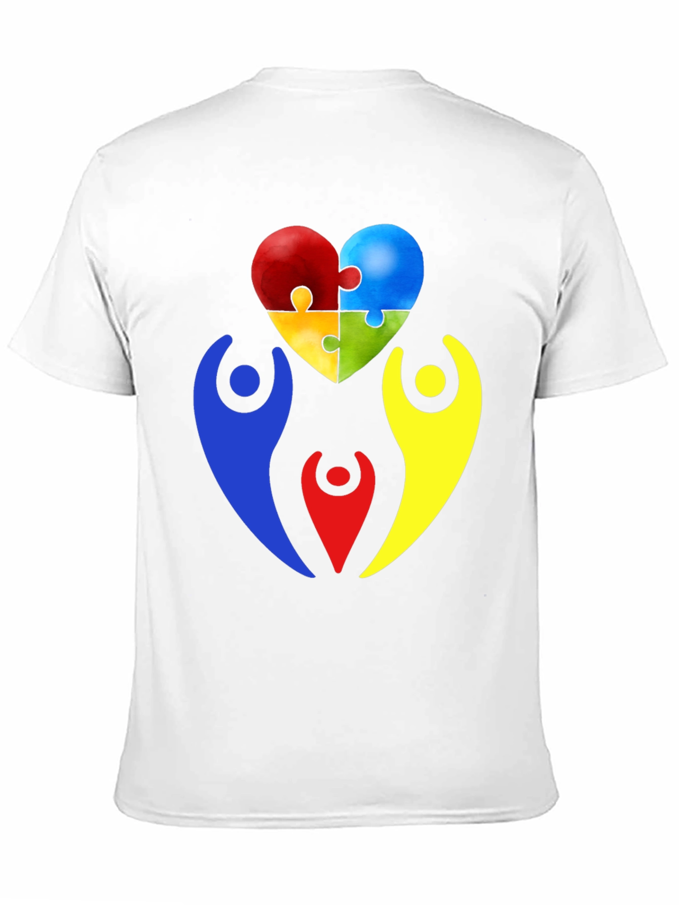 Autism Awareness Puzzle Heart Graphic T-Shirt