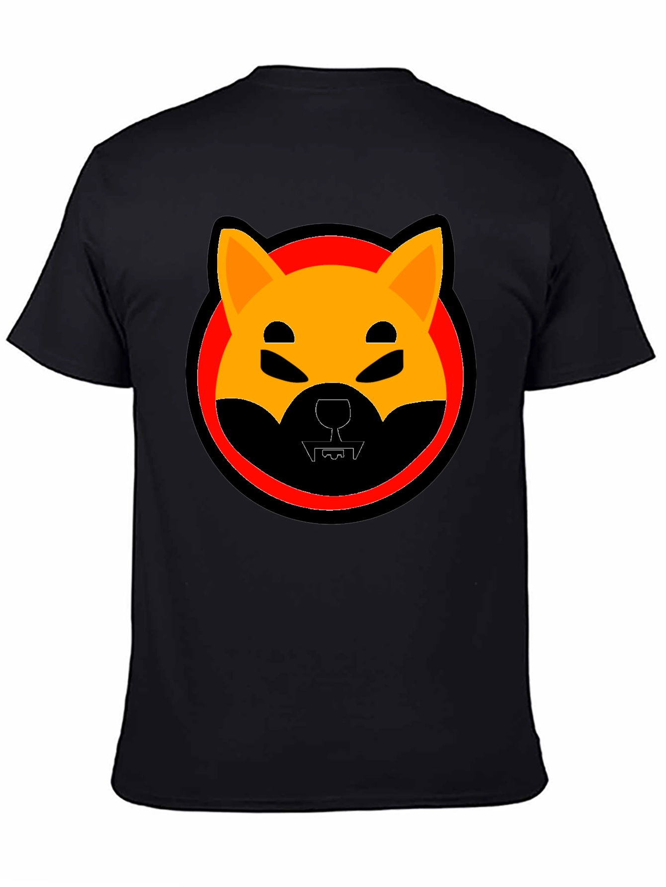 Shiba Inu Doge Coin Graphic T-Shirt - Black