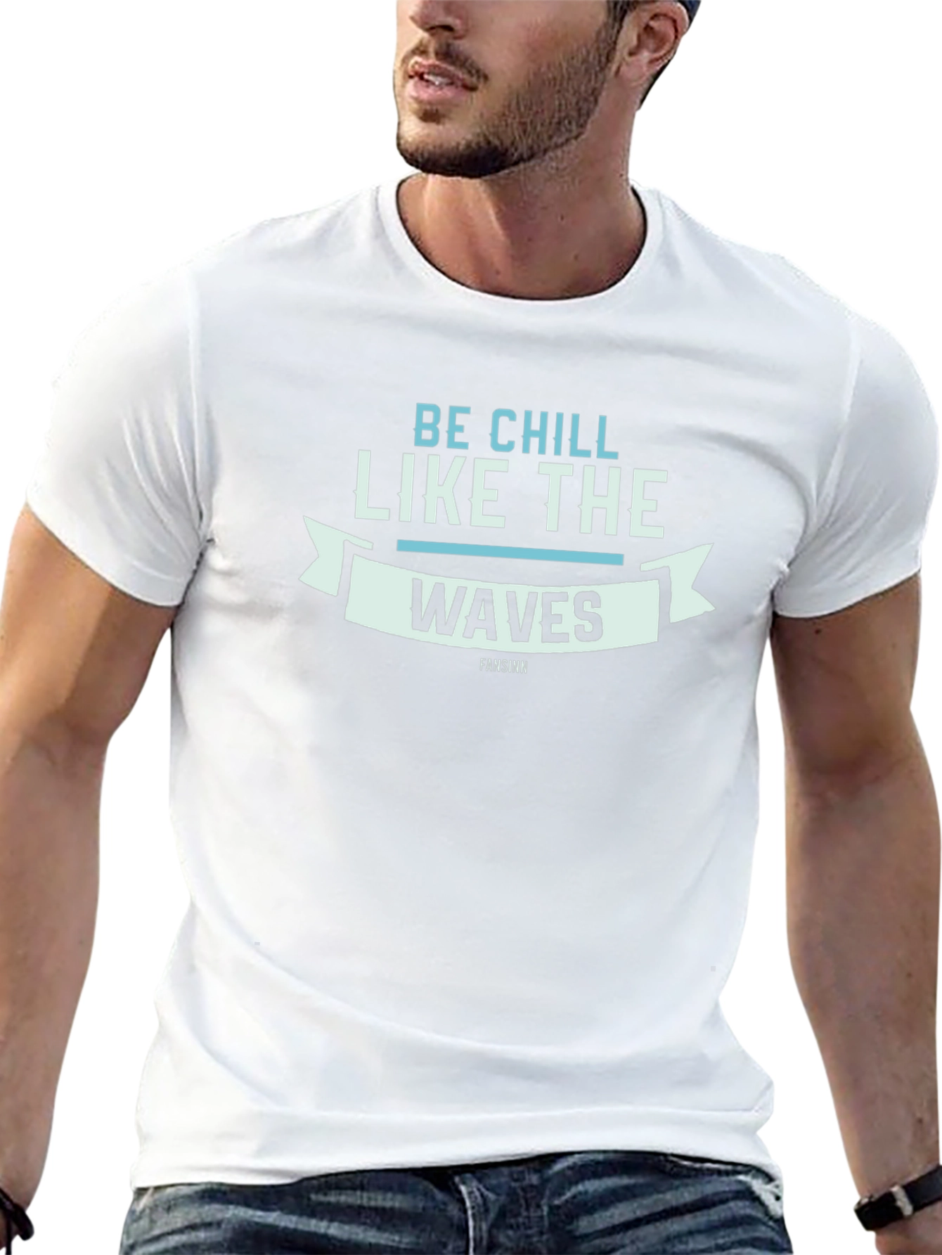 Be Chill Like the Waves Graphic Tee - Black